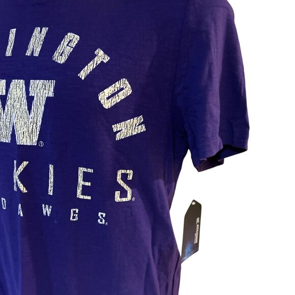 COLOSSEUM Men's Washington Huskies Ghost Short-Sleeve T-Shirt- Gray, Large - Picture 4 of 6